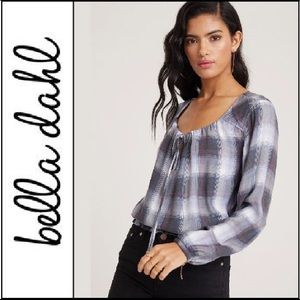 NWT { Bella Dahl } Tie Neck Blouse